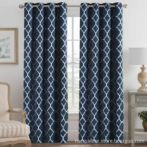 Geometric Moroccan Printed Blackout Curtains